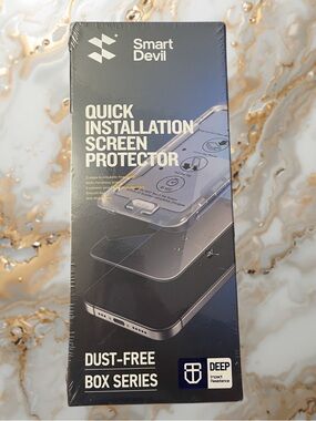 SMARTDEVIL iPhone 15 & 16 Screen Protector 2 Pack Tempered Glass Dust-Free Box